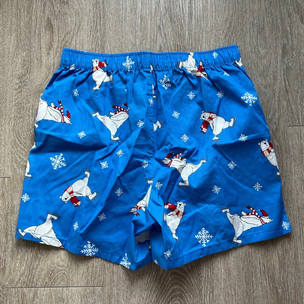 Old Navy Men’s Soft-Washed 100% Cotton Boxer Shorts Polar Bear Print Size Small